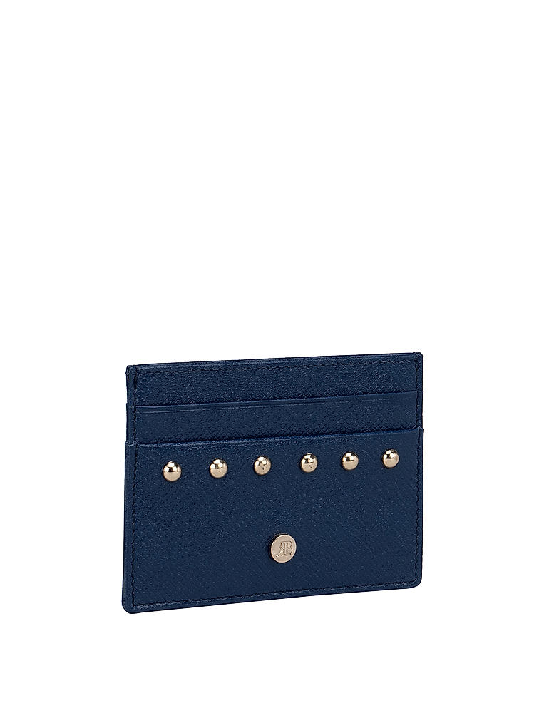 Blue Franzy Card Sleeve With Gold Embellishments